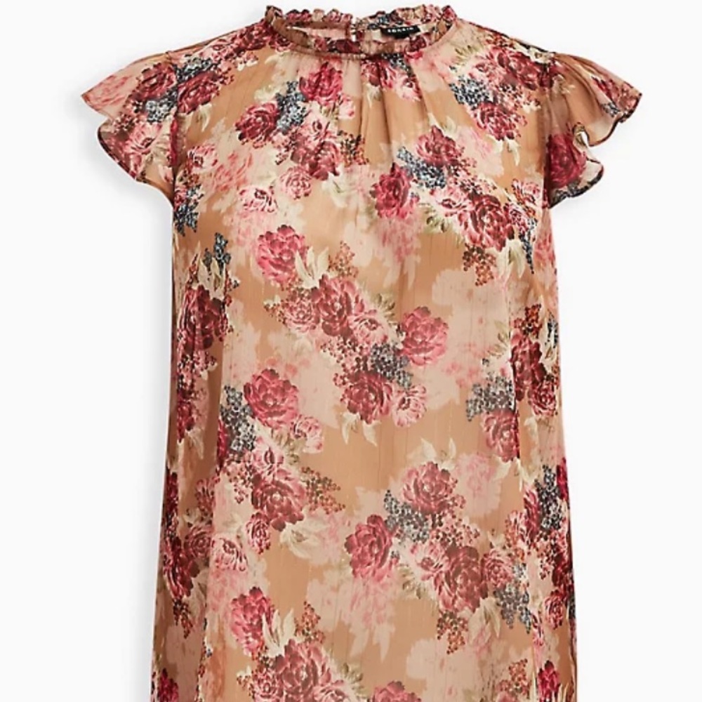 TORRID Floral Chiffon Top - Picture 4 of 7